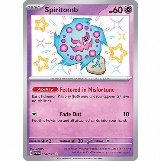 Spiritomb 158/091 Shiny Rare NM