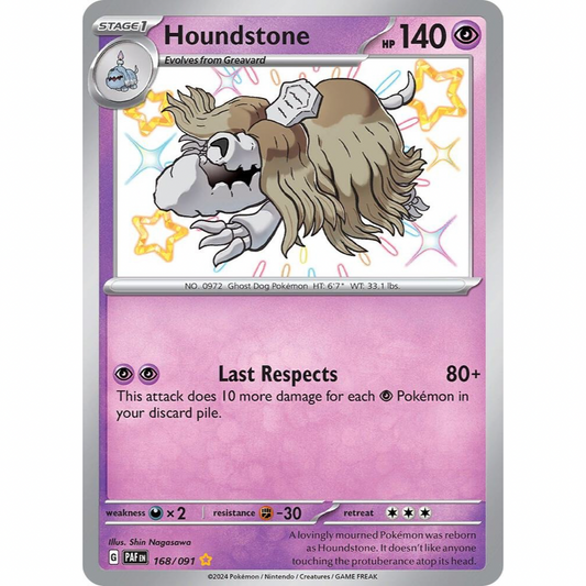 Houndstone 168/091 Shiny Rare NM