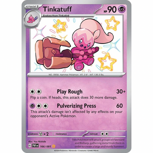 Tinkatuff 166/091 Shiny Rare NM