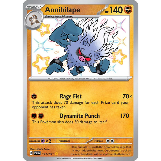 Annihilape 171/091 Shiny Rare NM