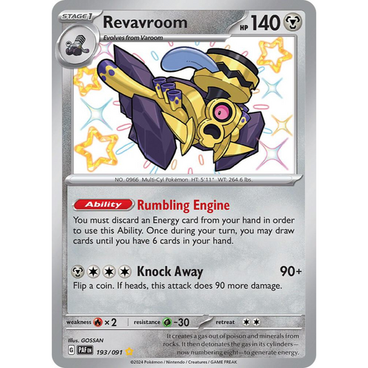Revavroom 193/091 Shiny Rare Paldean Fates NM