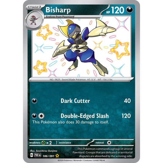 Bisharp 186/091 Shiny Rare NM