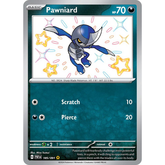 Pawniard 185/091 Shiny Rare NM