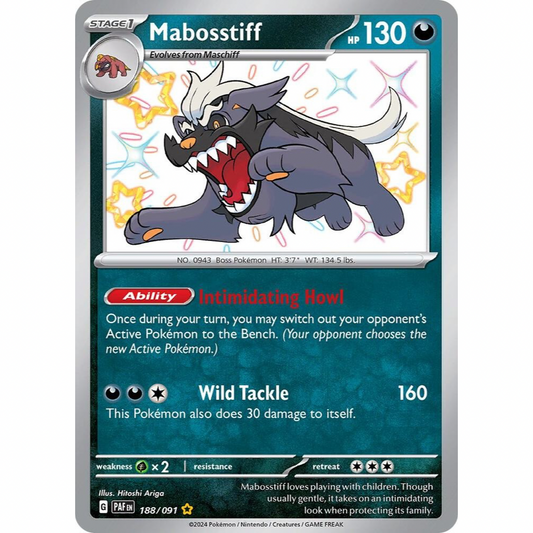 Mabosstiff 188/091 Shiny Rare NM