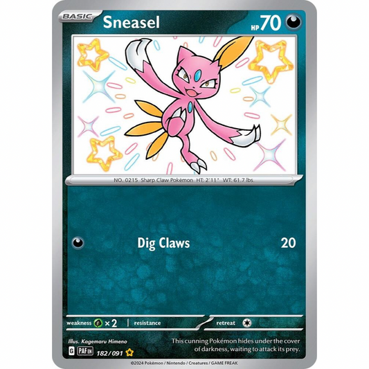 Sneasel 182/091 Shiny Rare NM