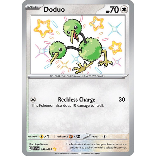 Doduo 199/091 Shiny Rare NM