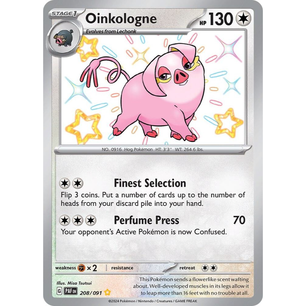 Oinkologne 208/091 Shiny Rare NM