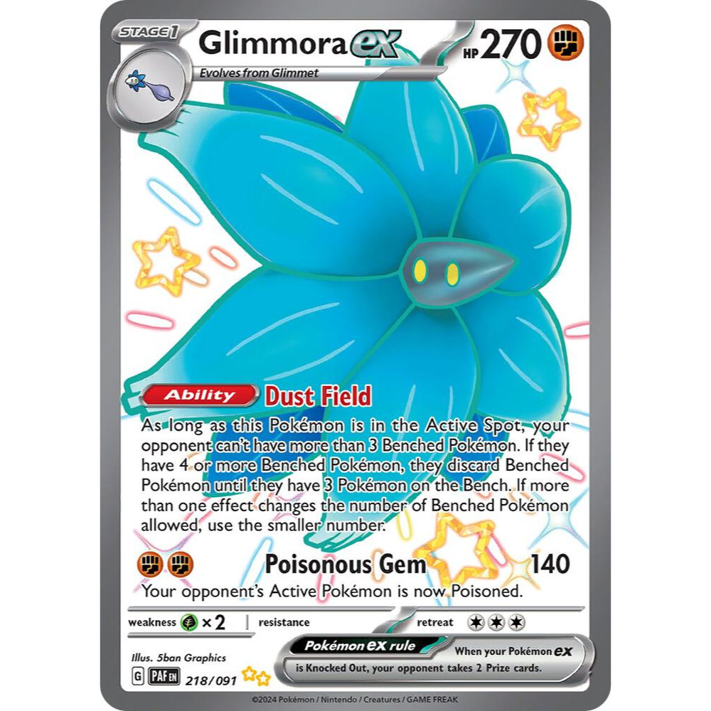 Glimmora ex 218/091 Shiny Rare NM