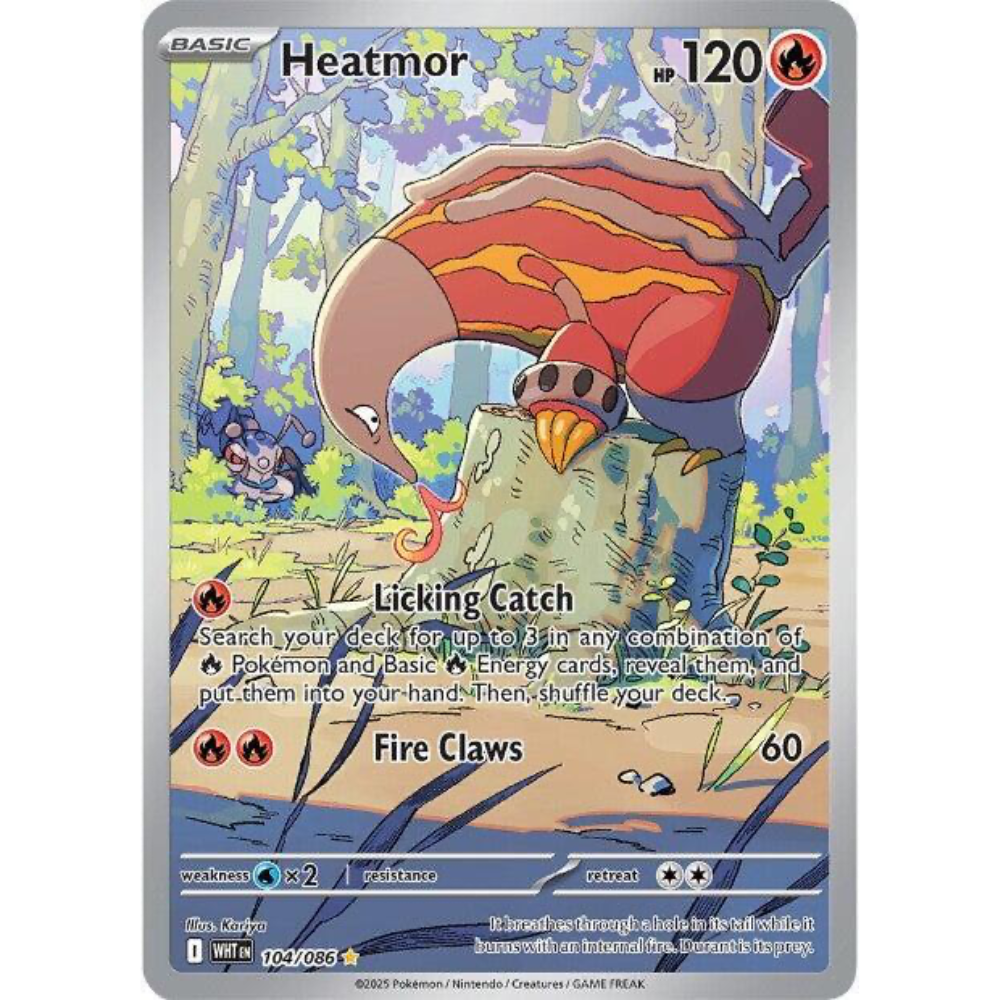 Heatmor 104/086 White Flare Illustration Rare NM