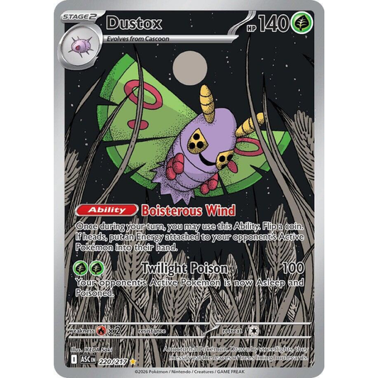 Dustox 220/217 Ascended Heroes Illustration Rare NM