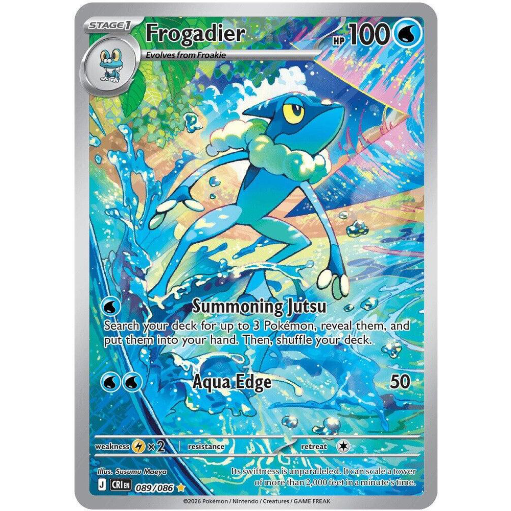 Frogadier 089/086 Chaos Rising Illustration Rare NM
