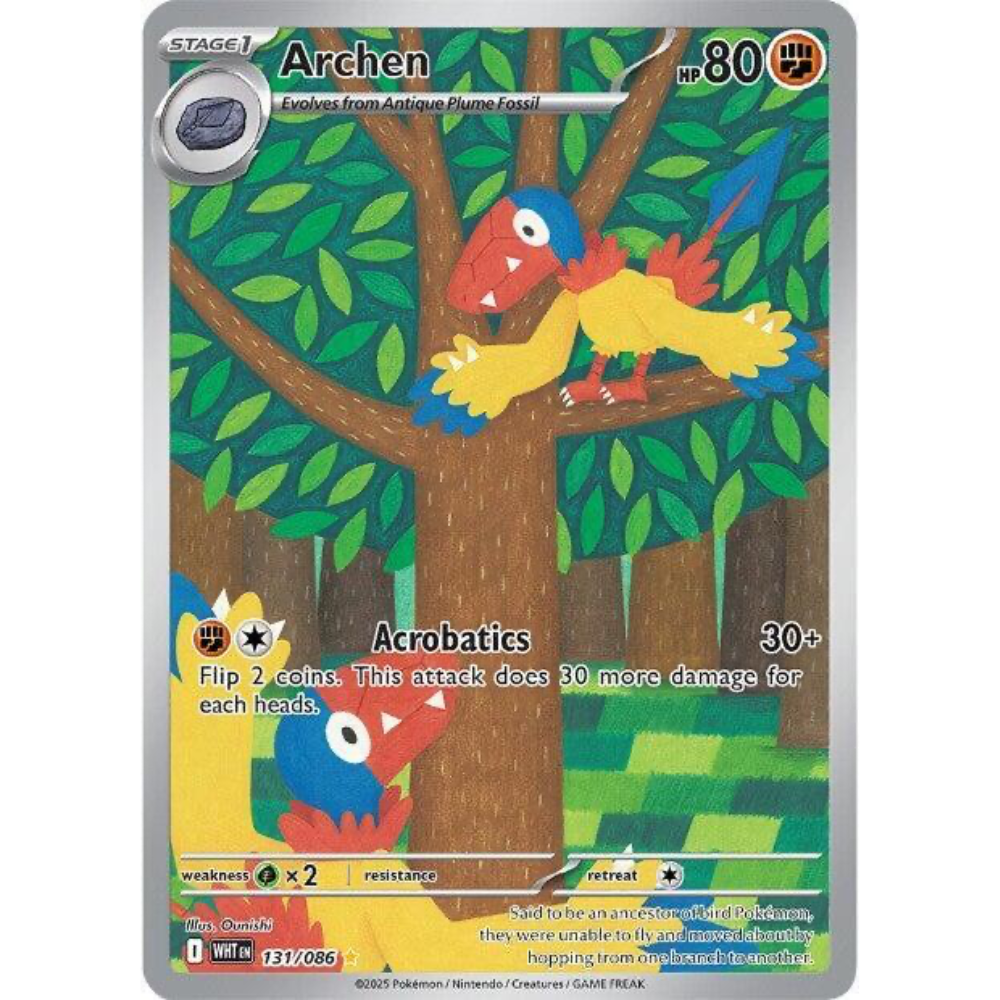 Archen 131/086 White Flare Illustration Rare NM