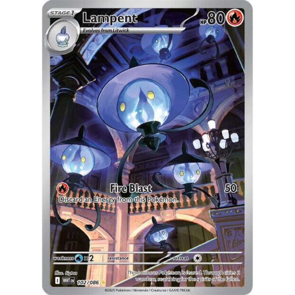 Lampent 102/086 White Flare Illustration Rare NM