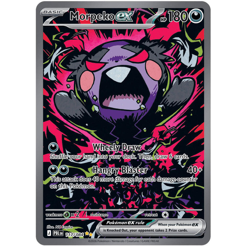Morpeko ex 117/084 Pitch Black Special Illustration Rare NM