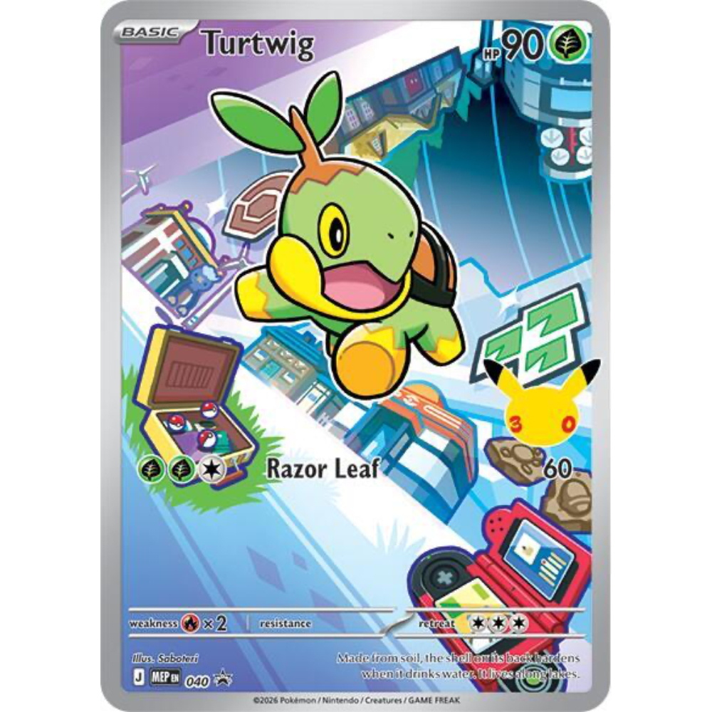 Turtwig 040 Black Star Promo NM