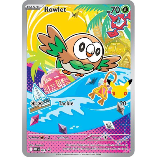 Rowlet 043 Black Star Promo NM