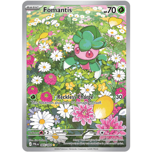 Fomantis 085/084 Pitch Black Illustration Rare NM