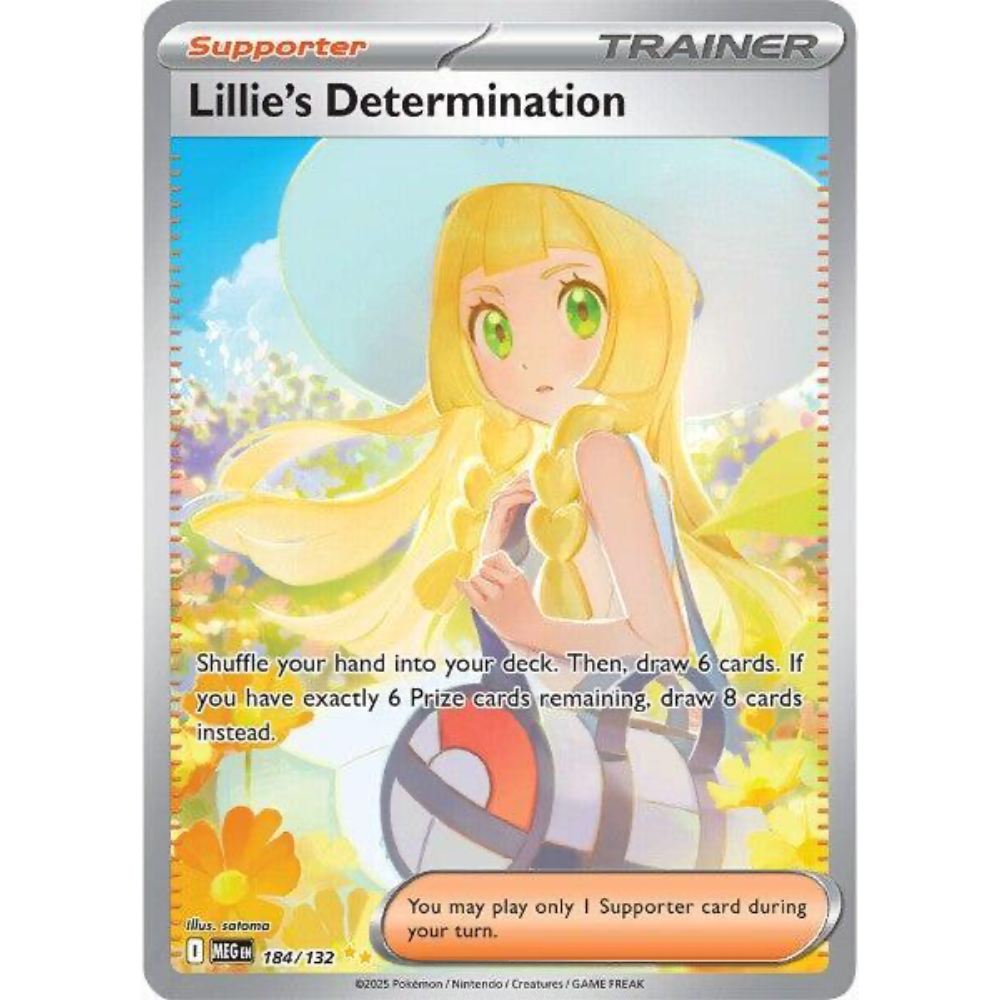 Lillie's Determination 184/132 Mega Evolution Special Illustration Rare NM