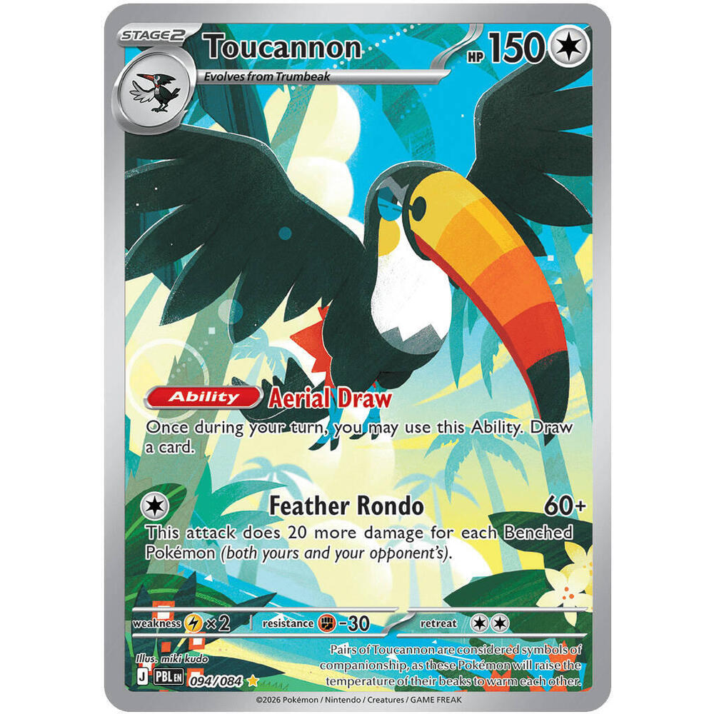 Toucannon 094/084 Pitch Black Illustration Rare NM
