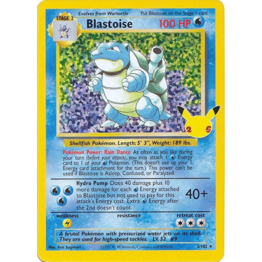 Blastoise 2/102 Celebrations Classic Collection NM