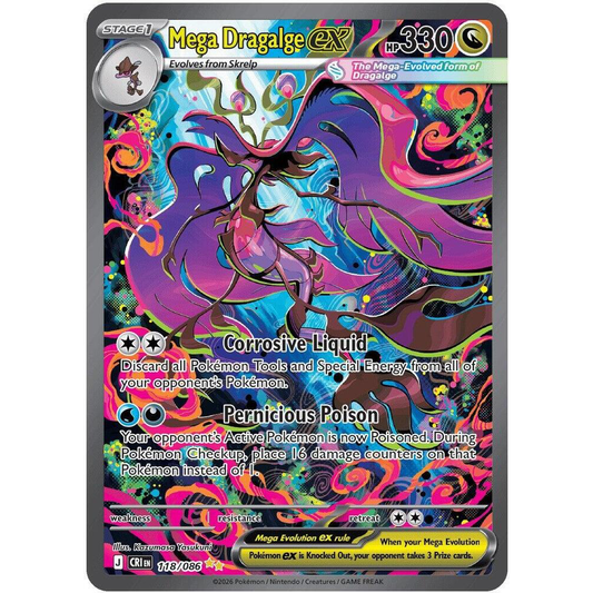 Mega Dragalge ex 118/086 Chaos Rising Special Illustration Rare NM