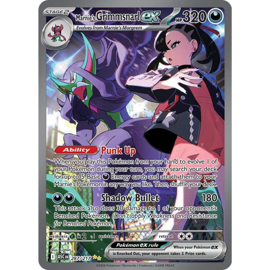 Marnie's Grimmsnarl ex 287/217 Ascended Heroes Special Illustration Rare NM