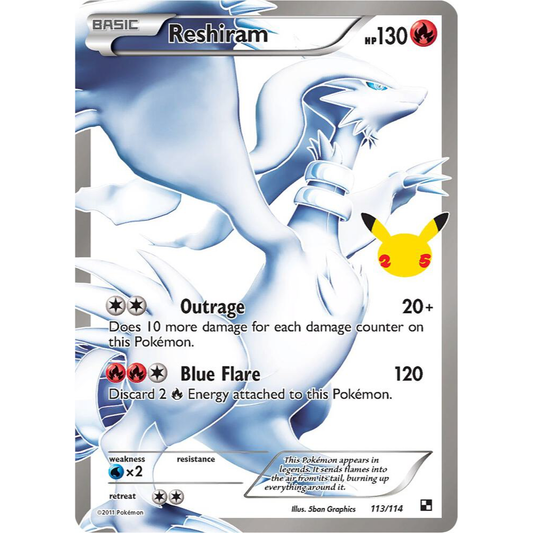 Reshiram 113/114 Celebrations Classic Collection NM