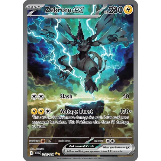 Zekrom ex 166/086 Black Bolt Special Illustration Rare LP