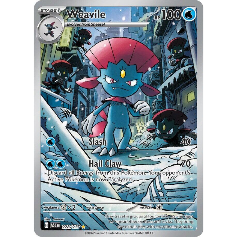 Weavile 228/217 Ascended Heroes Illustration Rare NM