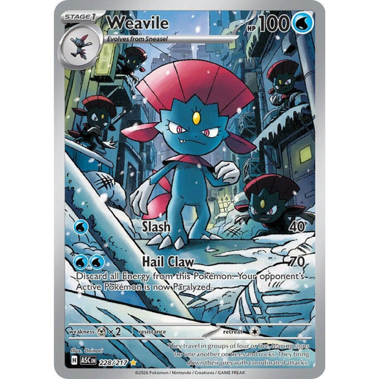 Weavile 228/217 Ascended Heroes Illustration Rare NM