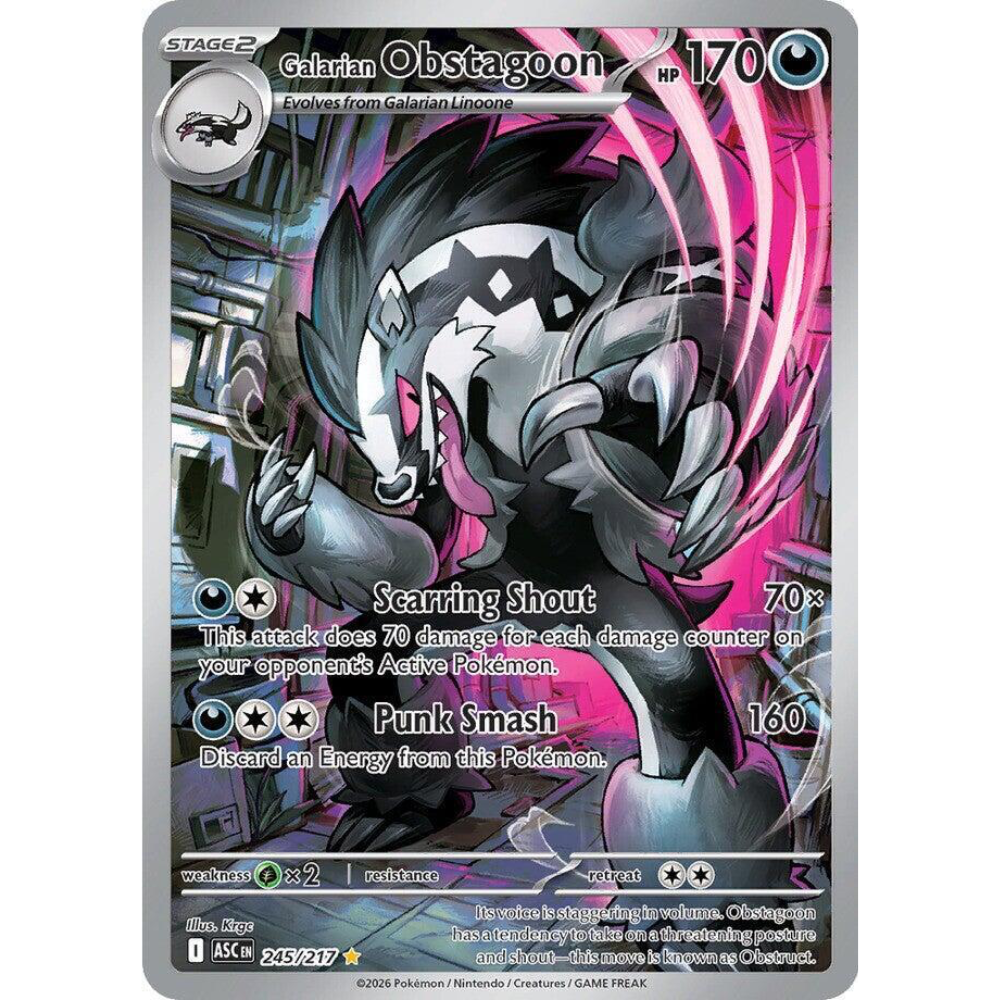 Galarian Obstagoon 245/217 Ascended Heroes Illustration Rare NM
