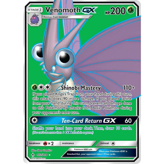 Venomoth GX 193/214 Full Art NM