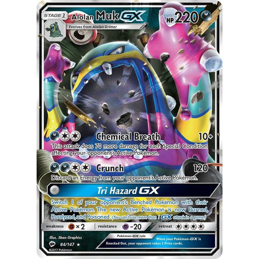 Alolan Muk GX 84/147 Ultra Rare NM