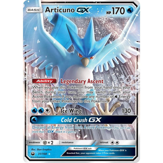 Articuno GX 31/168 Ultra Rare NM