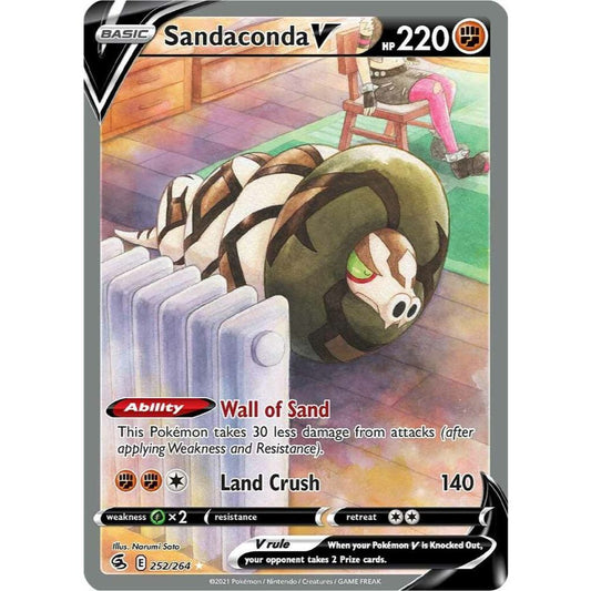 Sandaconda V 252/264 Alternate Art Fusion Strike NM
