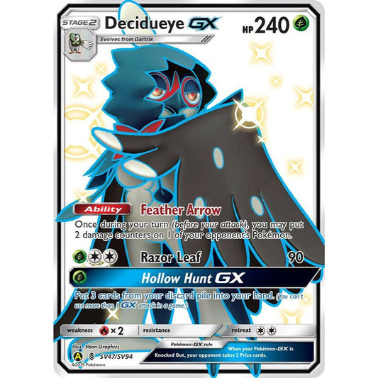 Decidueye GX SV47/SV94 Hidden Fates NM