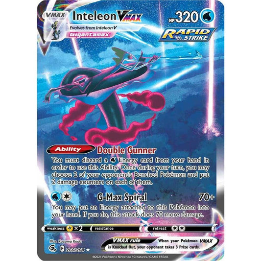 Inteleon VMAX 266/264 Alternate Art Fusion Strike NM