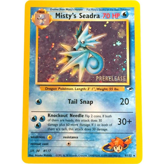 Misty's Seadra 9/132 Holo Gym Heroes NM