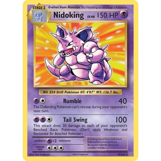 Nidoking 45/108 Holo XY Evolutions NM