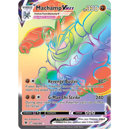 Machamp VMAX 194/189 Rainbow Rare Astral Radiance NM