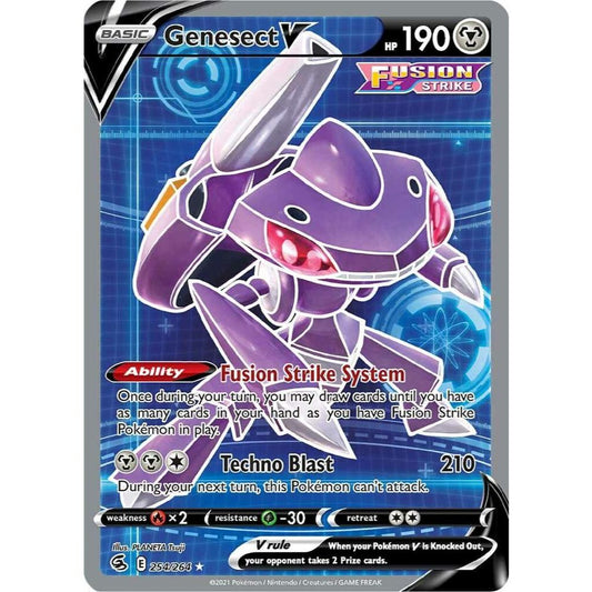 Genesect V 254/264 Full Art Fusion Strike NM