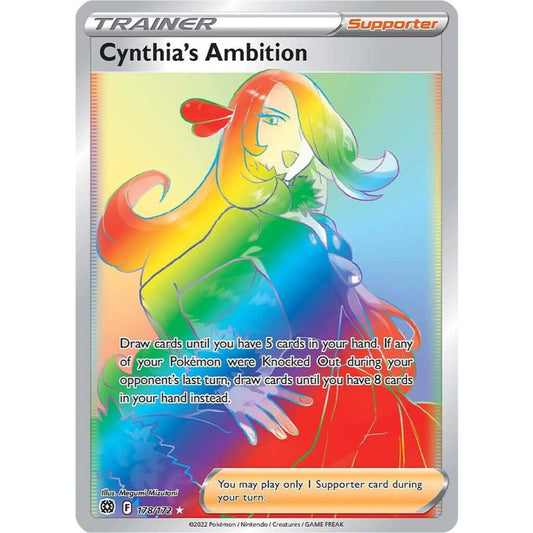 Cynthia's Ambition 178/172 Rainbow Rare Brilliant Stars NM