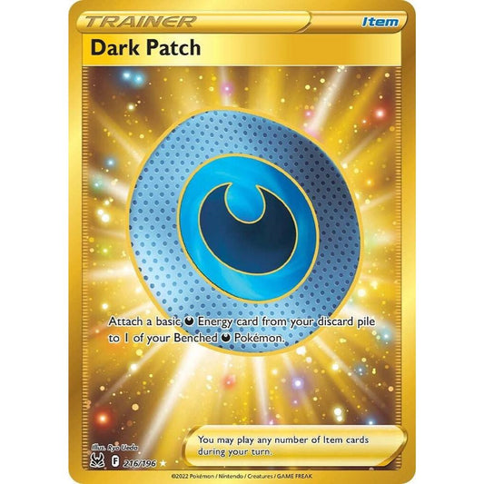Dark Patch 216/196 Gold Hyper Rare Lost Origin NM
