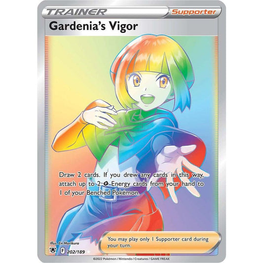 Gardenia's Vigor 202/189 Rainbow Rare Astral Radiance NM