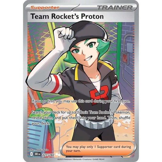 Team Rocket's Proton 227/182 Full Art Destined Rivals NM